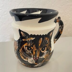 Cats By Nina Lyman Ceramic Coffee or Tea Mug Tortie Tortioseshell Kitty